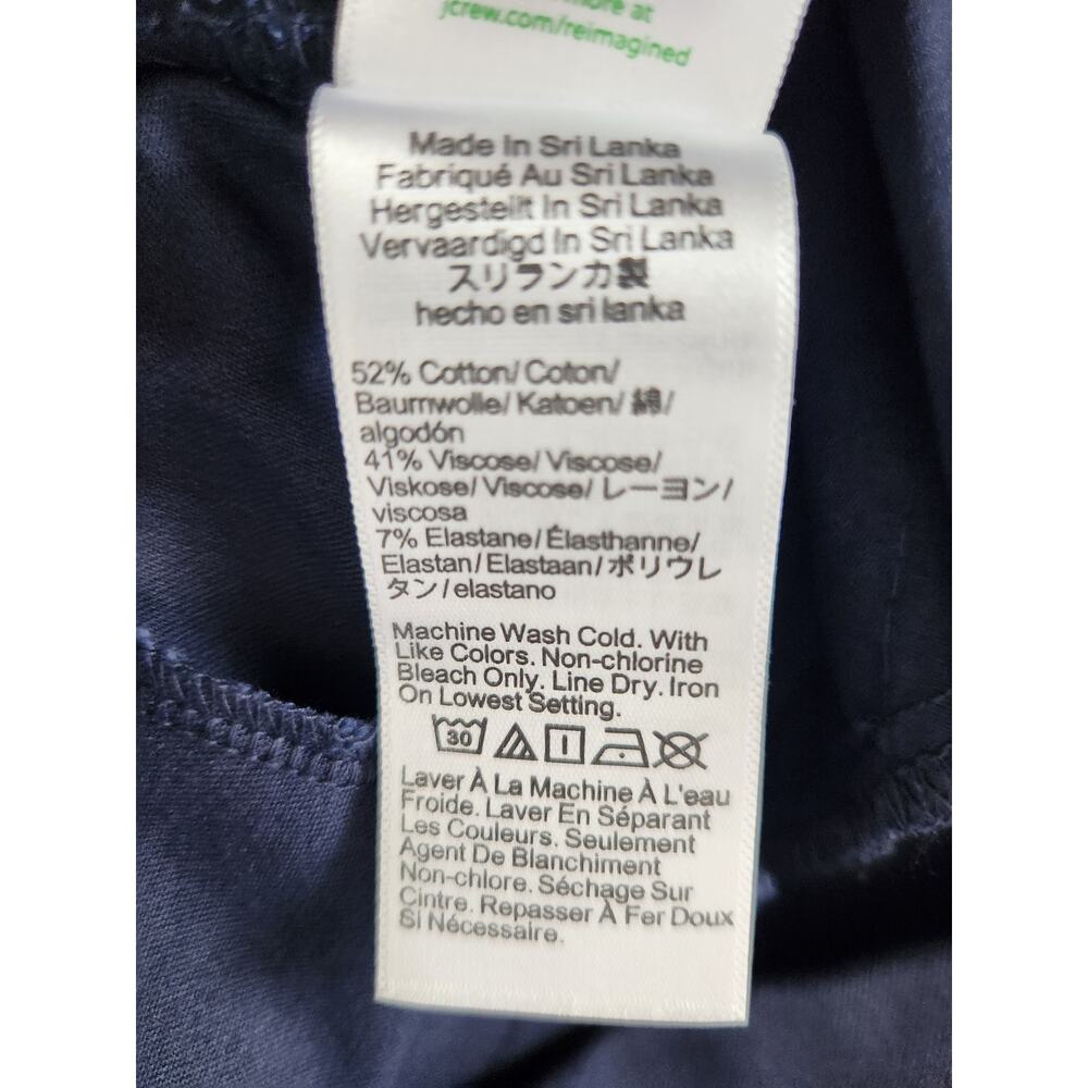 NWT J. Crew Remy Full-Length High-Rise Wide-Leg Pant Navy Blue 10 - Picture 10 of 12